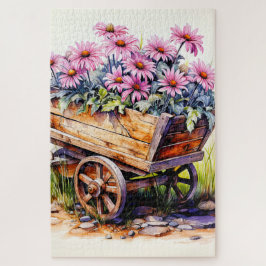 Puzzle Ilustración de flor de aster recién cogida