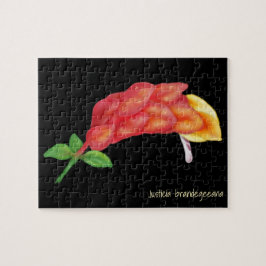 Puzzle Ilustracion de flor de la planta de camarón rosa