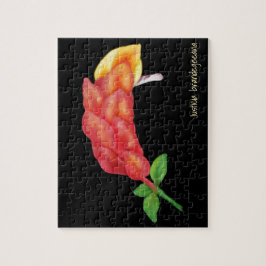 Puzzle Ilustracion de flor de la planta de camarón rosa