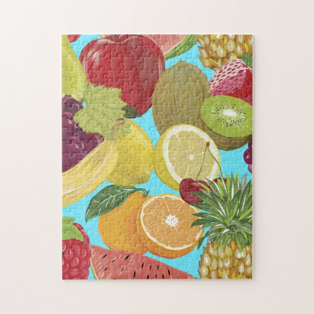 Puzzle Ilustracion de frutas tropicales (Vertical)
