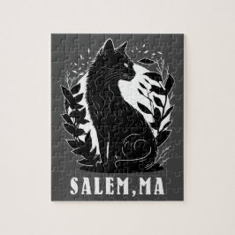 Puzzle Ilustracion de gato negro | Salem