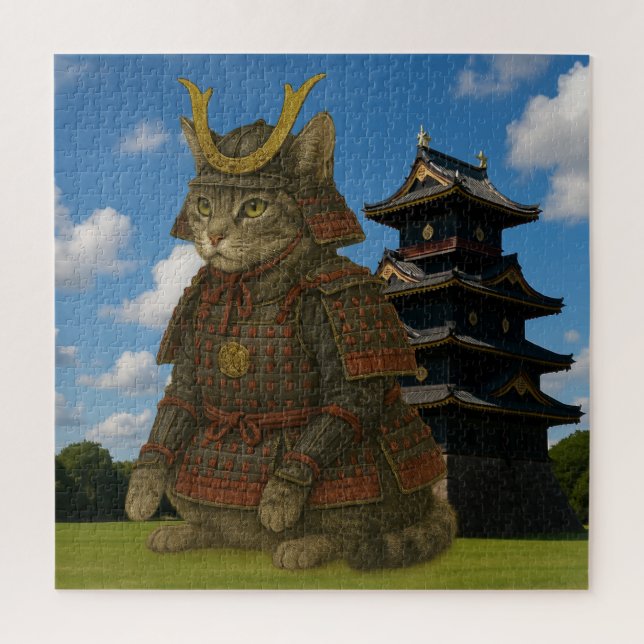 Puzzle Ilustracion de Guerrero del Gato Armado (Vertical)
