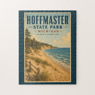 Puzzle Ilustración de Hoffmaster State Park Michigan Viaj