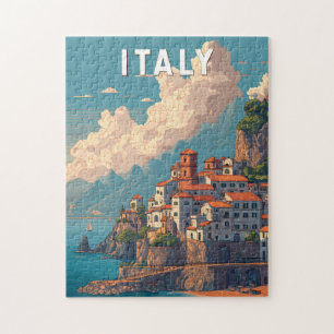 Puzzle Ilustración de Italia Arte de Viaje Vintage