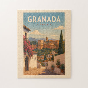 Puzzle Ilustración de la Alhambra de Granada España Arte