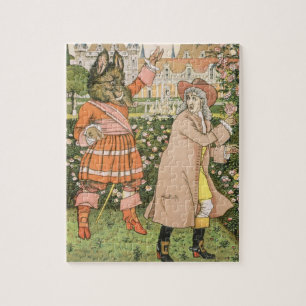 Puzzle Ilustracion de la belleza y la bestia, 1901 (colo