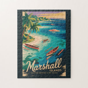 Puzzle Ilustración de la costa de las Islas Marshall Arte