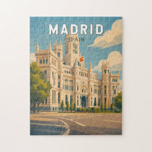 Puzzle Ilustración de Madrid España Viaje Arte Vintage