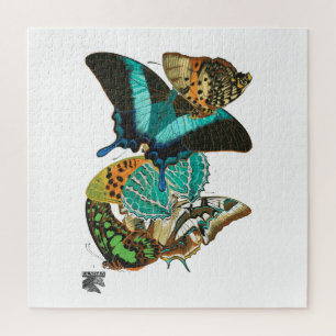 Puzzle Ilustracion de mariposas E.A. Séguy Vintage
