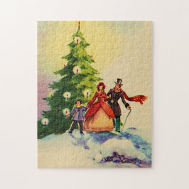 Puzzle Ilustracion de Navidades al estilo de Dickens