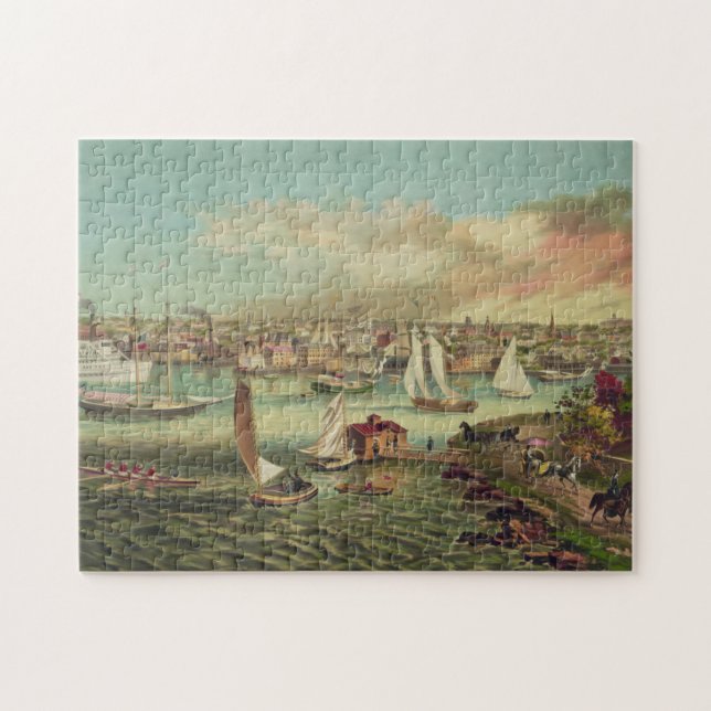 Puzzle Ilustracion de Newport RI (1876) (Horizontal)