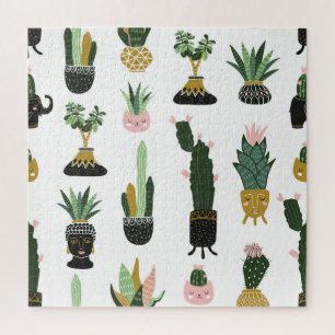 Puzzle Ilustracion de Plantas de Casa Tropical