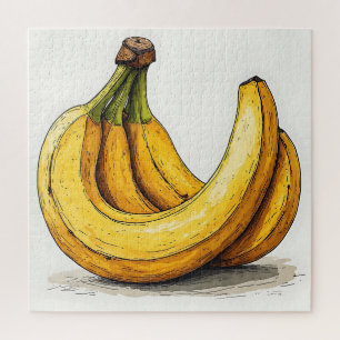 Puzzle Ilustración de plátano fresco