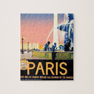 Puzzle Ilustracion de publicidad de viajes en París