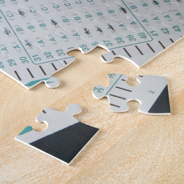 Puzzle ilustración de scantron (Lado)