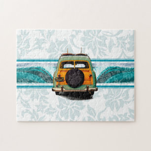 Puzzle Ilustracion de Surf Woody Wave Hawaiian