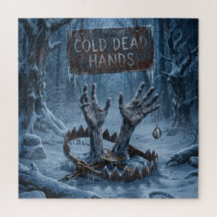 Puzzle Ilustración de terror gótico de manos congeladas