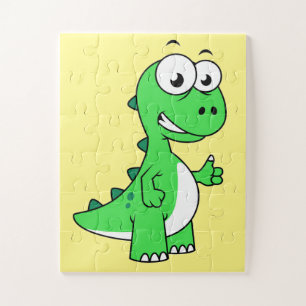 Puzzle Ilustracion De Tirano Rex. 2