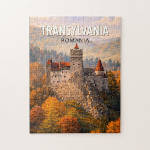 Puzzle Ilustración de Transilvania Rumania Arte de viaje 