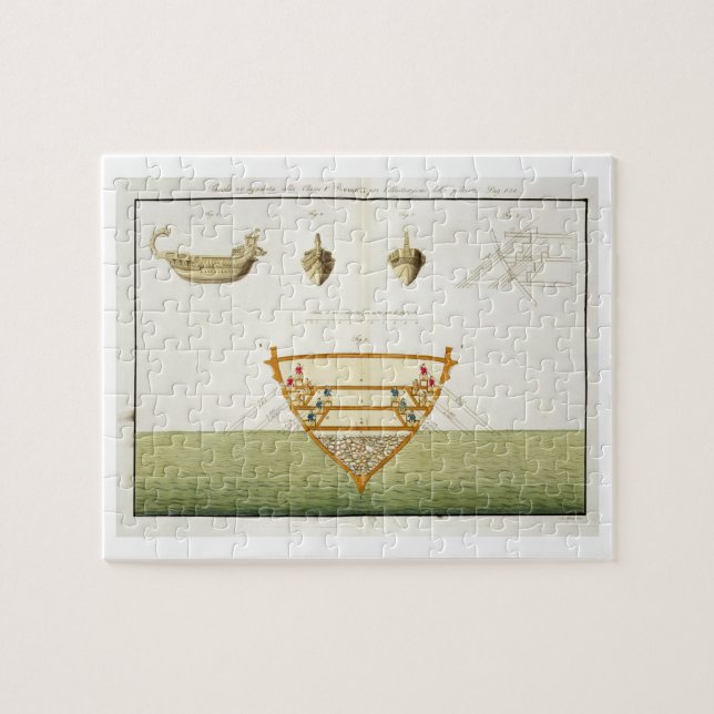 Puzzle Ilustracion de un Polyreme romano, placa 26, clase (Horizontal)
