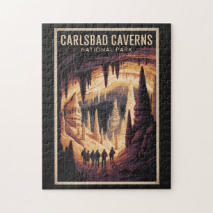 Puzzle Ilustración de viaje al Parque Nacional Carlsbad C