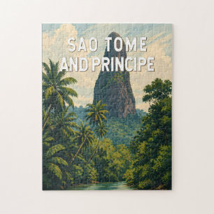 Puzzle Ilustración de viaje de arte de Santo Tomé y Prínc