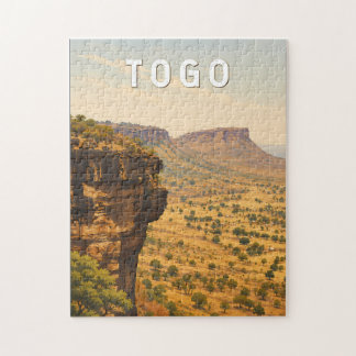 Puzzle Ilustración de viaje de arte vintage de Togo