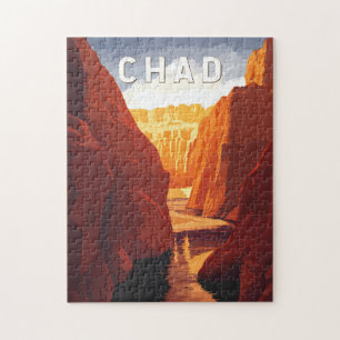Puzzle Ilustración de viaje de Chad Arte Vintage