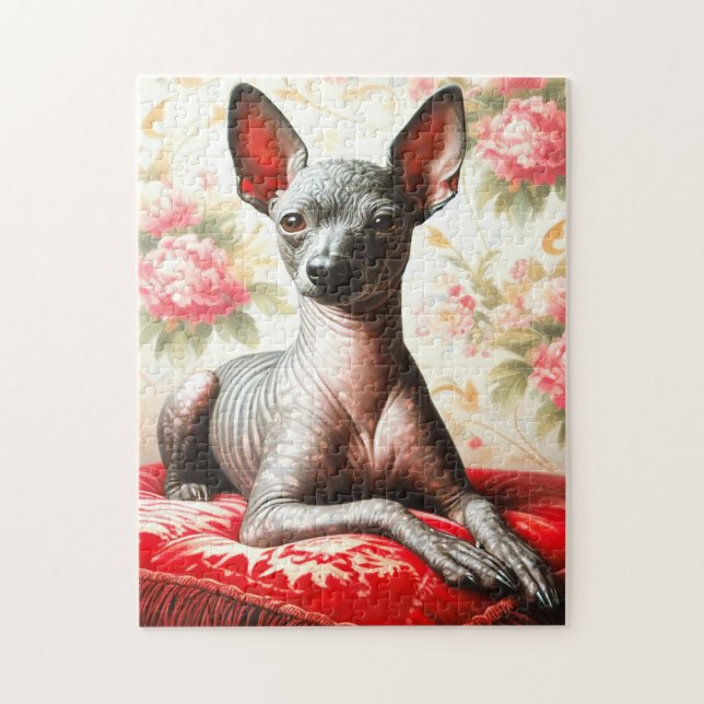 Puzzle Ilustracion de Xoloitzcuintle (Vertical)