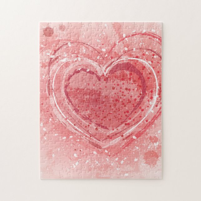 Puzzle Ilustracion del el día de San Valentín (Vertical)