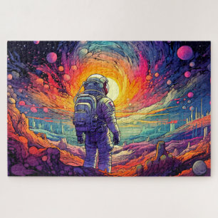 Puzzle Ilustración del espacio y más allá