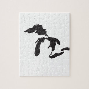 Puzzle Ilustracion del personalizado de Great Lakes