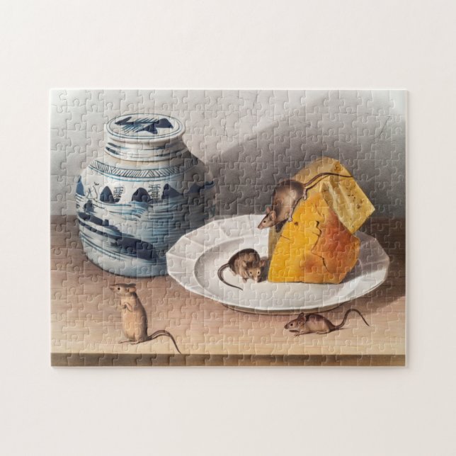 Puzzle Ilustracion del ratón (Mus-musculus) (Horizontal)