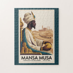 Puzzle Ilustración del rey africano del Imperio Mali de M