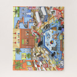 Puzzle ilustracion divertido Cat Spa 635