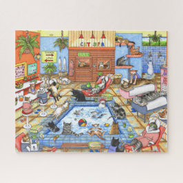 Puzzle ilustracion divertido Cat Spa 635