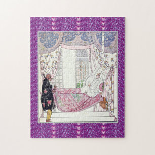 Puzzle Ilustración en acuarela de príncipe de cuento de h