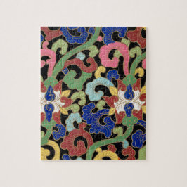 Puzzle Ilustracion floral chino