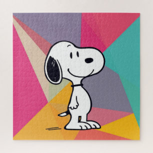 Puzzle Ilustración Geométrica de Beagle de Dibujos Animad