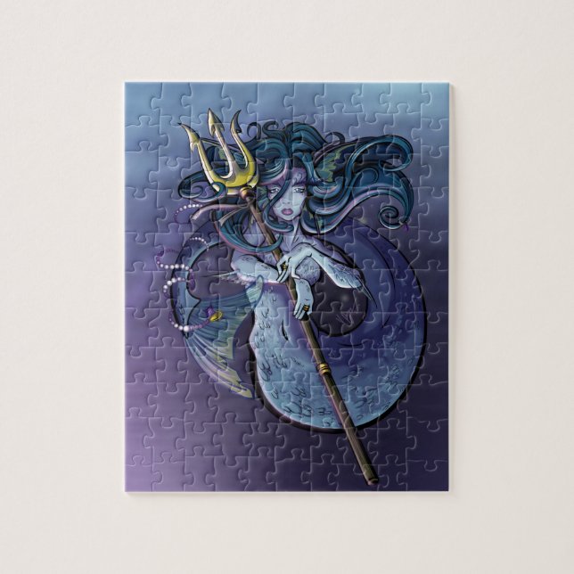 Puzzle Ilustracion hermoso del arte de la sirena (Vertical)