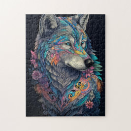 Puzzle Ilustracion Hunter Wolf