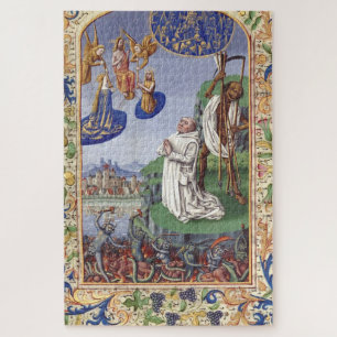 Puzzle Ilustración medieval de San Bernardo de Clairvaux