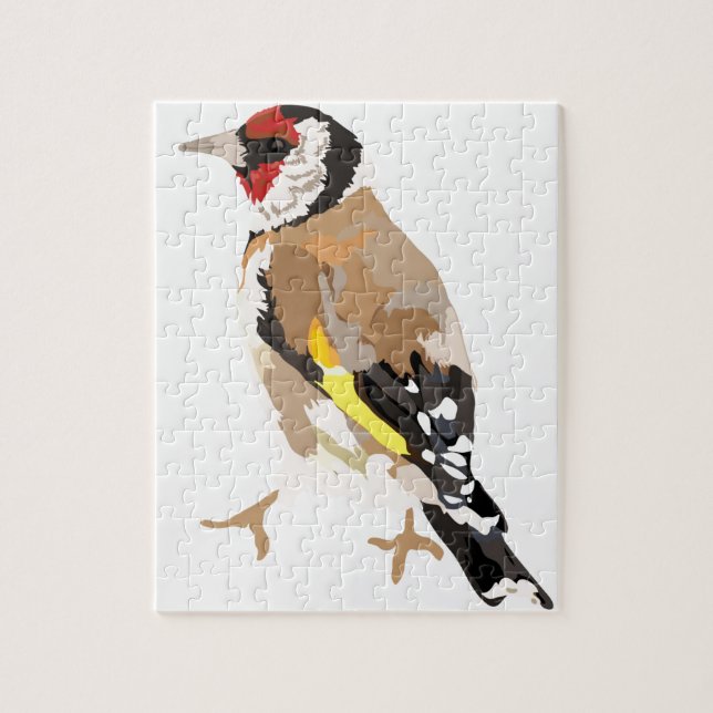 Puzzle Ilustracion moderno del Goldfinch (Vertical)