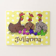 Ilustracion personalizado de pollos de punto diver