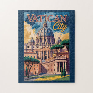 Puzzle Ilustración pictórica de la Ciudad del Vaticano Ar