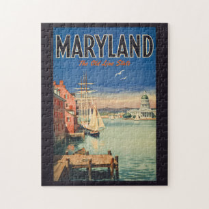 Puzzle Ilustración pintoresca de viaje por Annapolis Mary