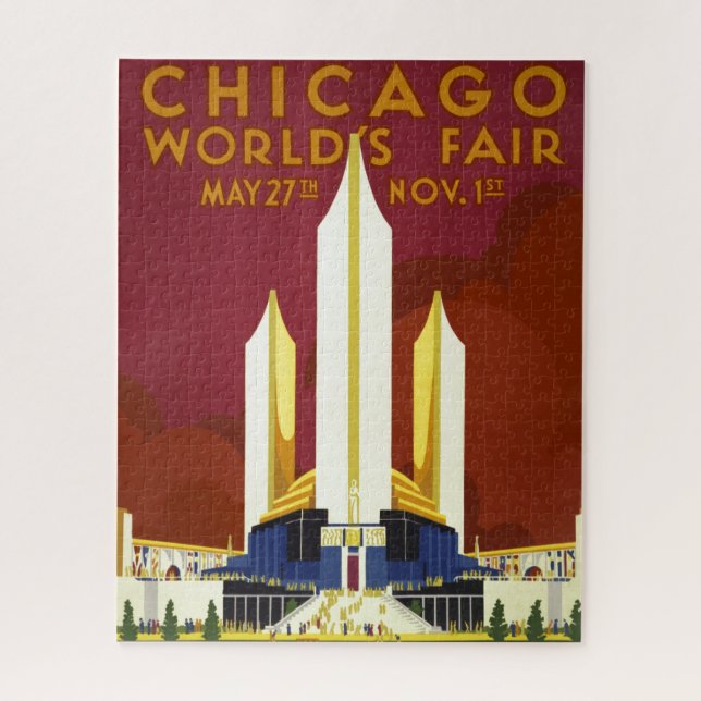 Puzzle Ilustracion publicitario de la Feria Mundial de Ch (Vertical)