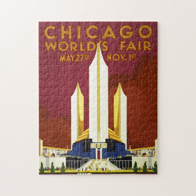 Puzzle Ilustracion publicitario de la Feria Mundial de Ch (Vertical)
