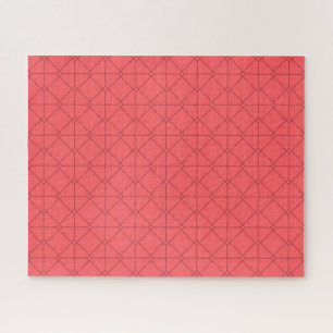 Puzzle Ilustracion rojo pastel, fresco, moderno y decorat