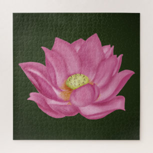 Puzzle Ilustracion Rosa Lotus Blossom